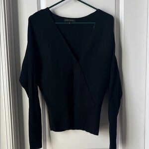 Banana Republic Deep Black V-Neck Sweater